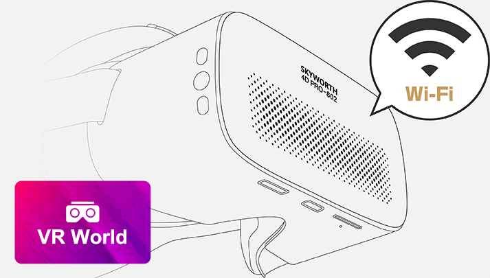 SKYWORTH-4Dを店舗に持ち込んでWi-Fiに接続するだけで視聴可能です！